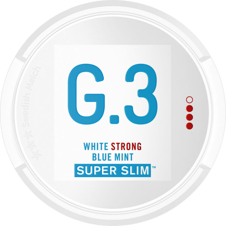 G3 White Strong Blue Mint Super Slim