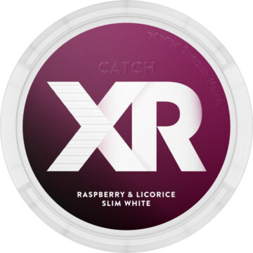 XR Catch Raspberry Licorice Slim White Portion Snus