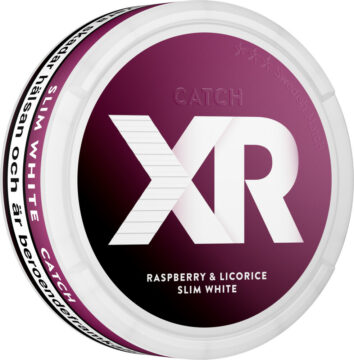 XR Catch Rasberry Licorice Slim White Portion Snus