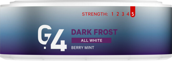 G4 Dark Frost Slim All White Portion Snus