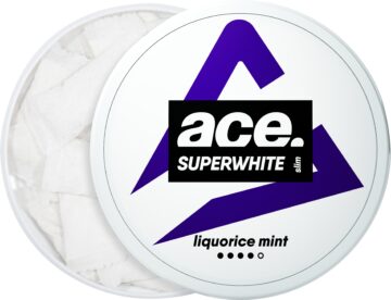Ace Licorice Mint Strong Slim Nicotine Pouches