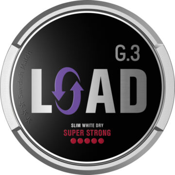 G3 Load Slim White Dry Super Strong Portion Snus