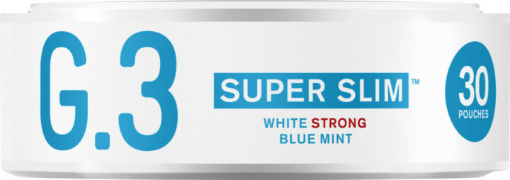G3 Blue Mint Super Slim White Strong Portion Snus