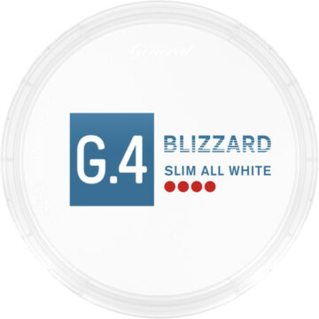G4 Blizzard Slim All White Portion Snus