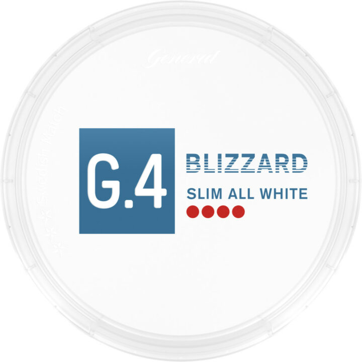 G4 Blizzard Slim All White Portion Snus