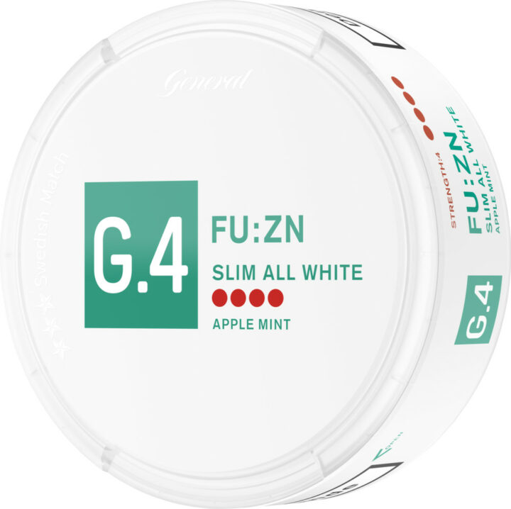 G4 FUZN Apple Mint Slim All White Portion Snus