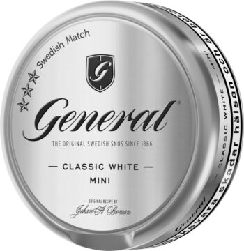 General Classic White Mini Portion Snus