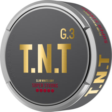G3 TNT Slim White Dry Super Strong Portion Snus