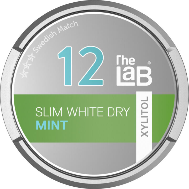 The Lab 12 Mint Slim White Dry Portion Snus