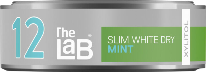 The Lab 12 Mint Slim White Dry Portion Snus