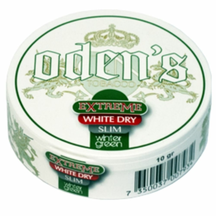 Odens Wintergreen Extreme White Dry Slim Portion Snus