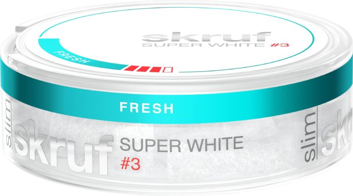 Skruf 3 Fresh Super White Slim Portion Snus
