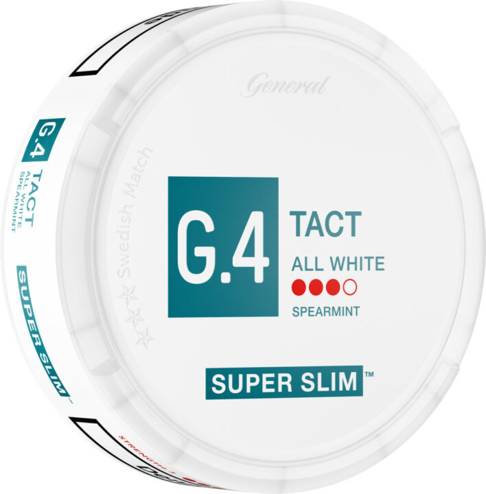G4 TACT Spearmint All White Super Slim Portion Snus