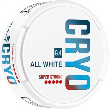 G4 CRYO Super Strong All White Portion Snus