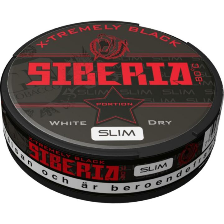 Siberia Black White Dry Slim Portion Snus