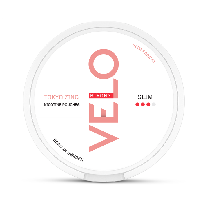 VELO Tokyo Zing Strong Slim Nicotine Pouches